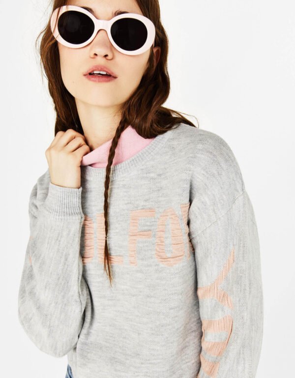 Hoodie with slogan - Image 8