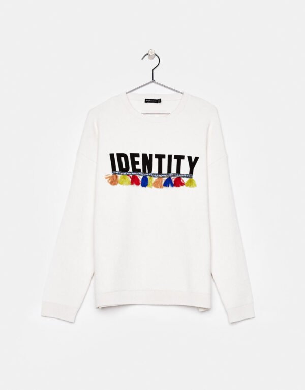 Sweater with slogan - Image 10