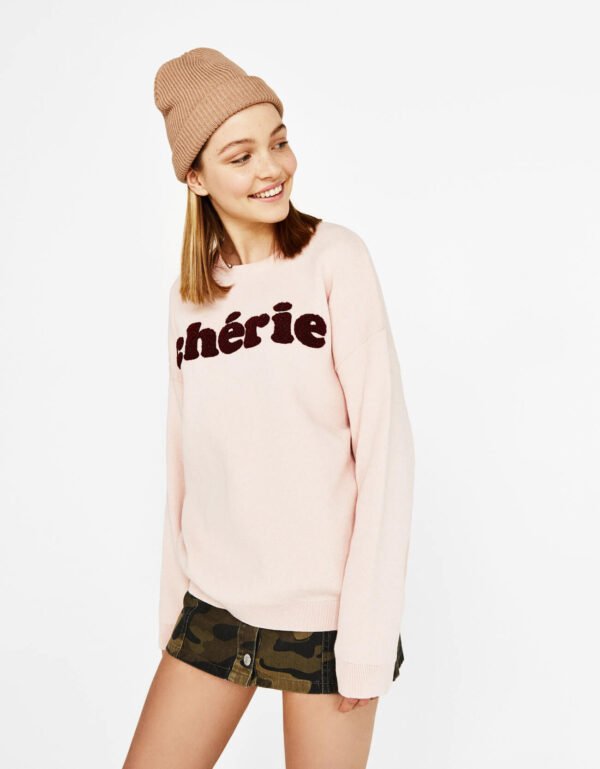 Sweater with slogan - Image 2